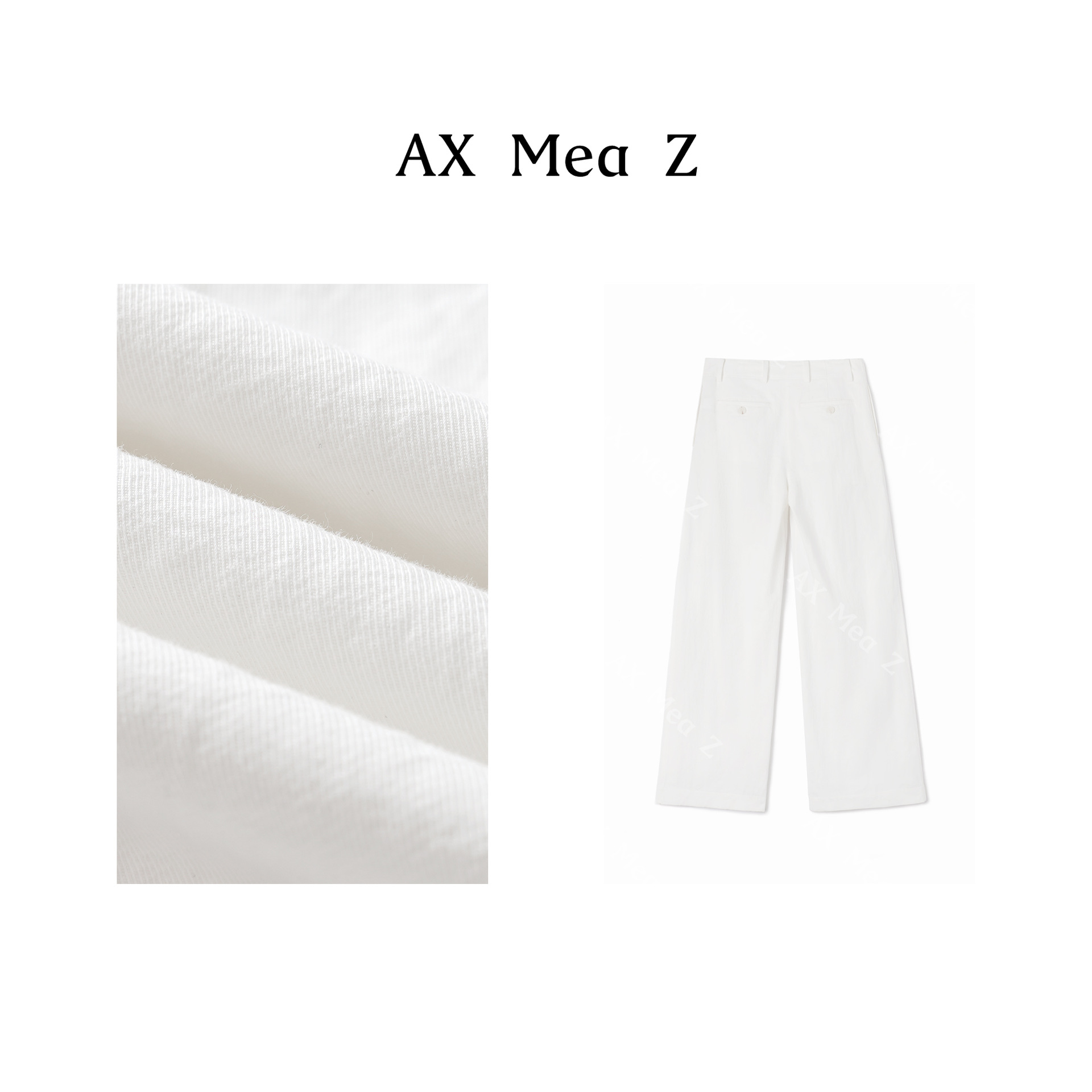 AX MEA Z-캐주얼 한 앞 가슴 넓은 다리 캐주얼 바지 AX2061S (특별 가격은 환불되지 않음)