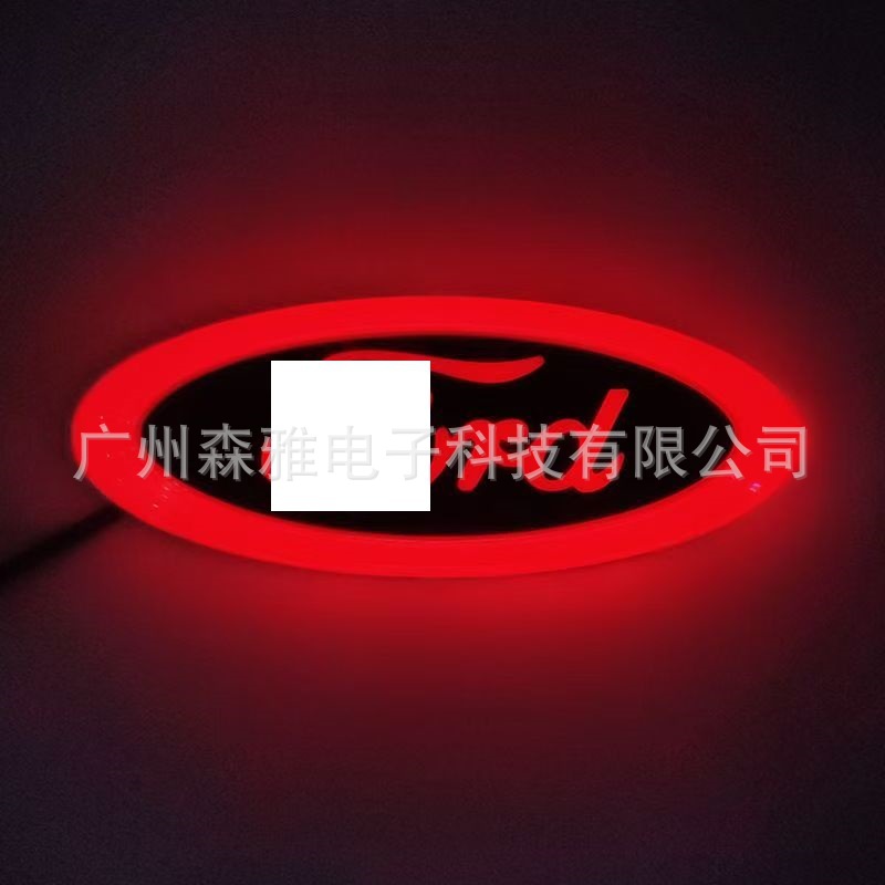 Suitable for Ford F-150 Grille Emblem Tail Emblem Adventure Grille Crystal Emblem 9inch Car Emblem Light