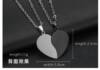 Necklace, pendant stainless steel for boys and girls, clothing for beloved, decorations, European style, suitable for import, wholesale