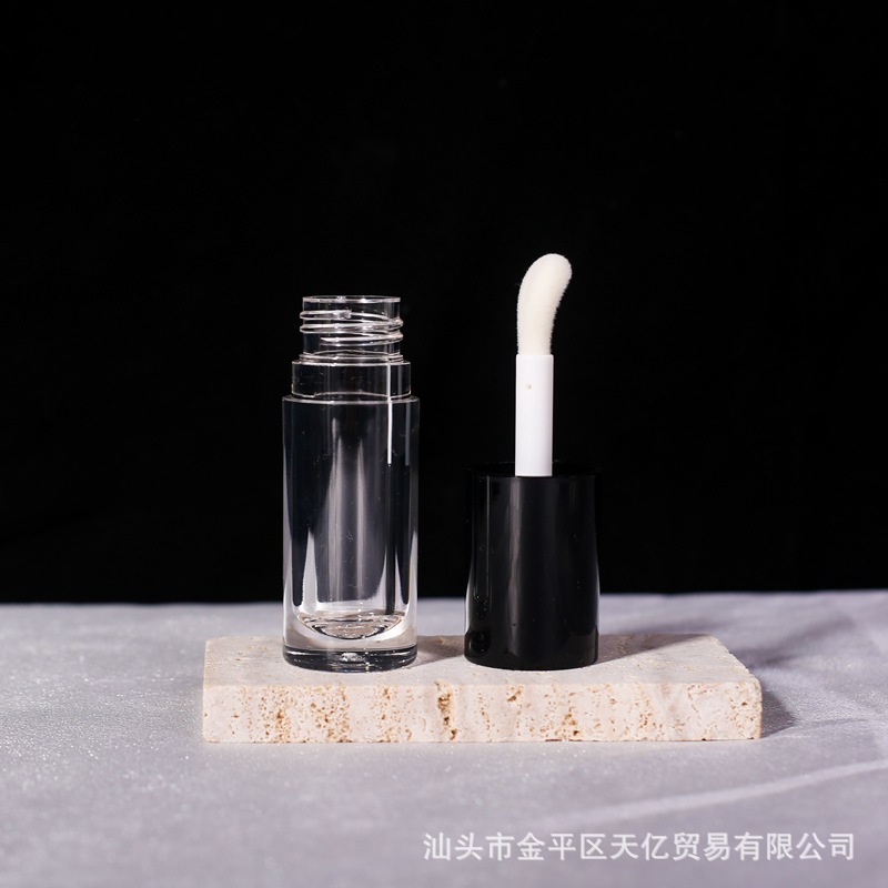 En stock envío gratuito 6ml de gran capacidad de brillo de labios sub-botella labio esmalte tubo vacío gran cepillo cabeza corrector tubo redondo material de embalaje cosmético