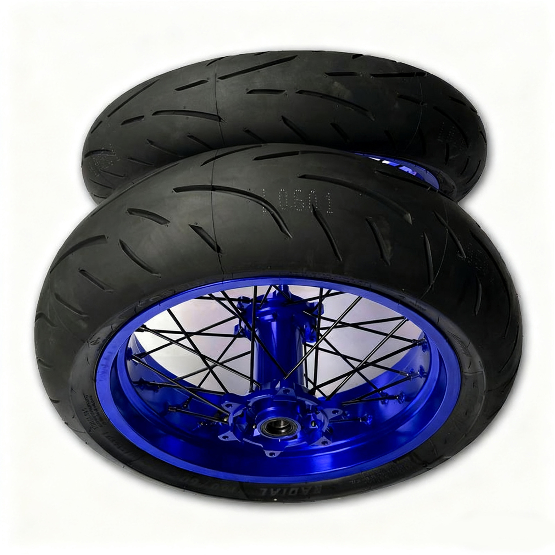 Modified Semi-Hot-Melt Slick Tire Hub Assembly Cnc 17inch Ktm Aj1 Off-Road Motorcycle