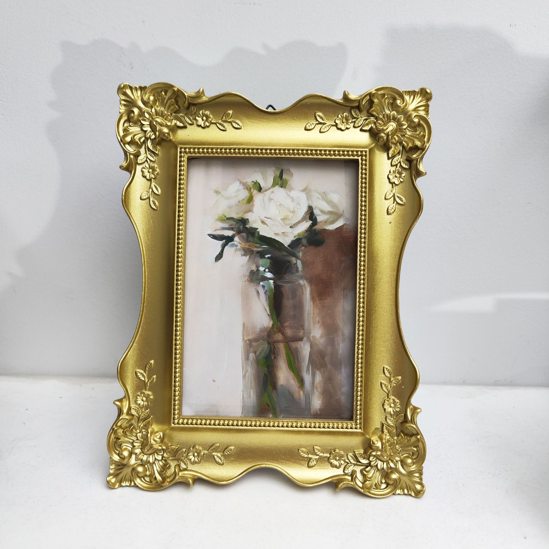 American country retro creative resin photo frame wholesale studio photography antique pastoral photo frame six inch picture random