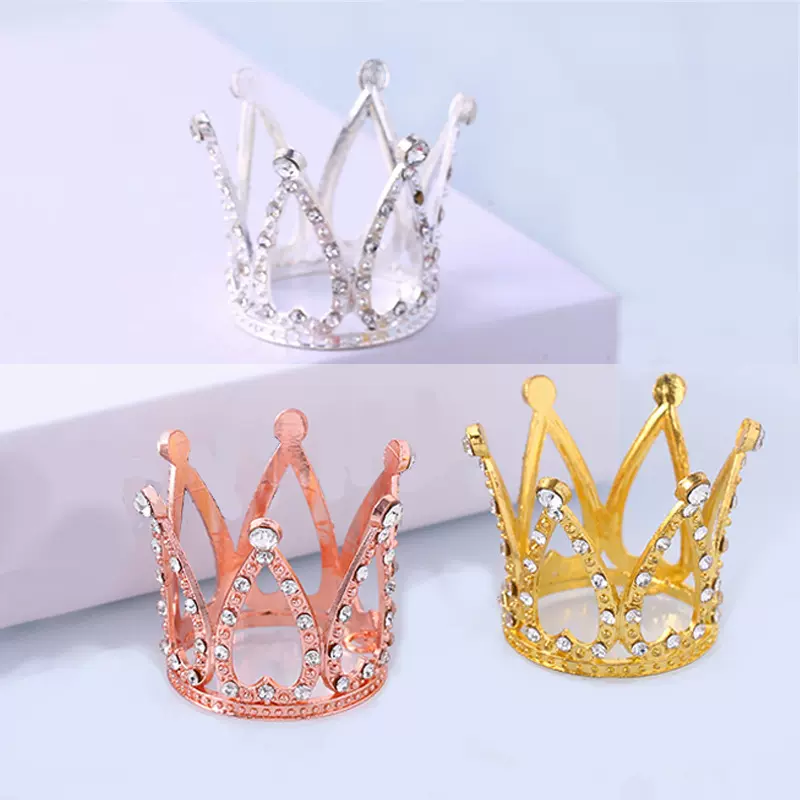 儿童发饰爱心生日蛋糕皇冠珍珠欧美合金钻石头饰礼盒配件公主唯美