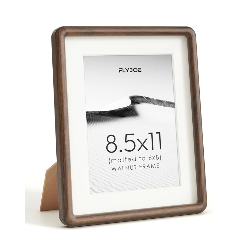 Solid Wood Mortise and Tenon Black Walnut Rounded Corner Curved Photo Frame Display Stand 11x14inch Wooden Photo Frame Wall Hanging Amazon Cross-Border Solid Wood Mortise and Tenon Black Walnut Rounded Corner Curved Photo Frame Display Stand 11x14inch Wooden Photo Frame Wall Hanging Amazon Cross-Border