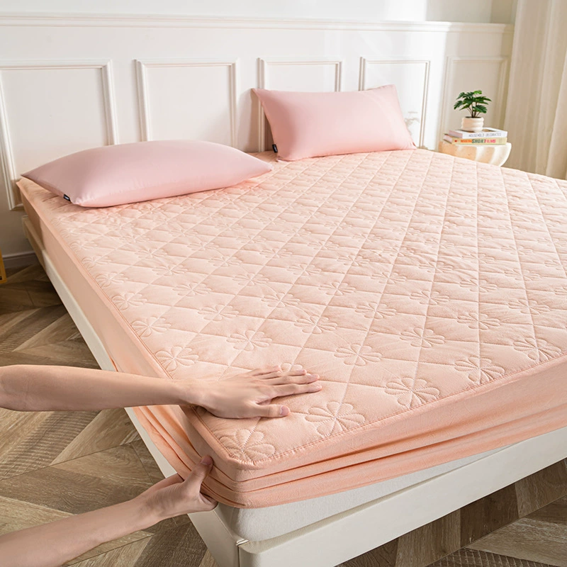 Хлопковое стеганое простыня-натяжка, цельное, из стираного хлопка, утолщенное, нескользящее покрывало, защита для матраса Simmons, оптовая продажа с возможностью индивидуального заказа