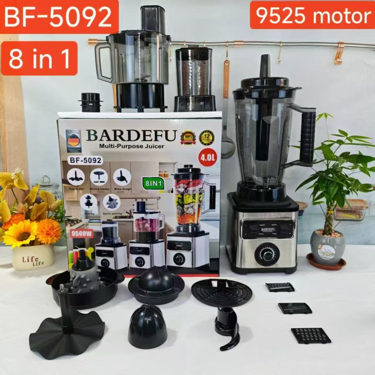 4L Blender Cross-border North America Europe Stainless Steel High-capacity Metal Blender Juicer Meat Grinder Mixer