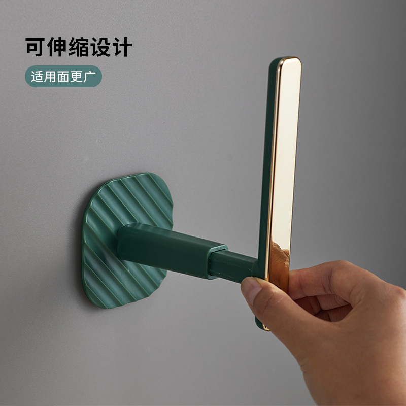 Gancho de lujo ligero sin golpes pegatinas fuerte pared adhesivo gancho de carga puerta de la pared baño ropa clave sin costuras