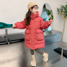 女童冬装棉服2025新款洋气小女孩中长款棉衣外套冬季儿童羽绒棉袄