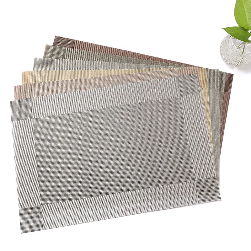 Однорамная столовая коврик плетеная легко моется европейский стиль теплоизоляционный коврик подставка для стола Teslin отель домашний пвх западная столовая коврик