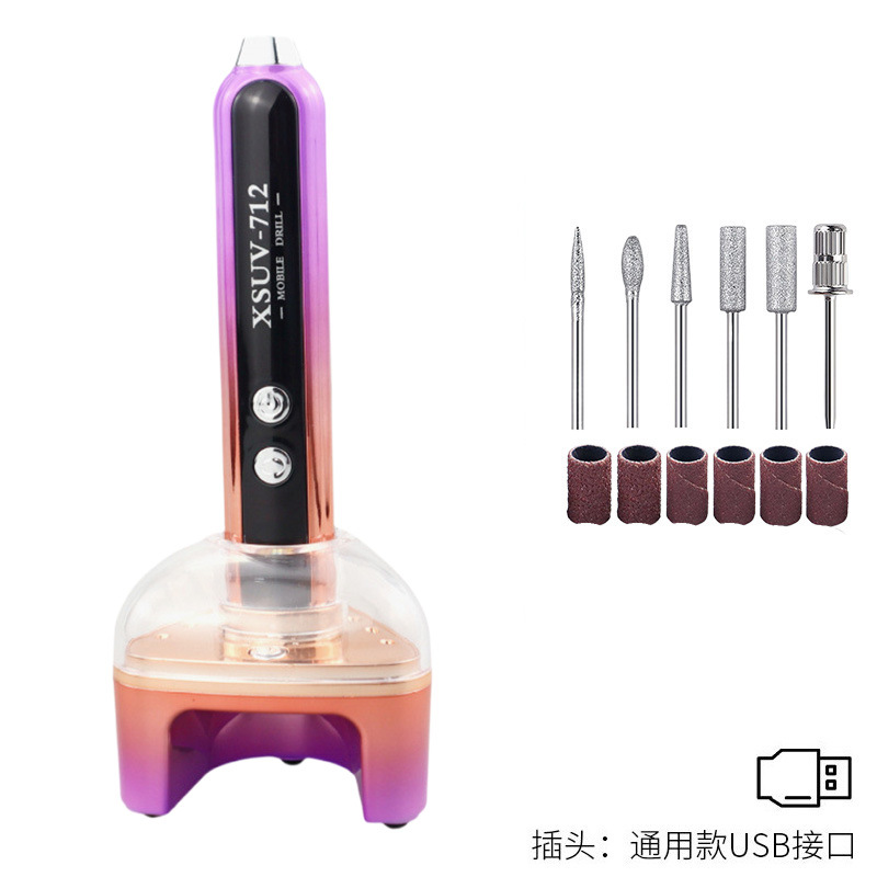Cruzado de uñas pulidoras 35000RPM recargable de eliminación de uñas pulidoras de eliminación de piel muerta herramienta de pulido de uñas
