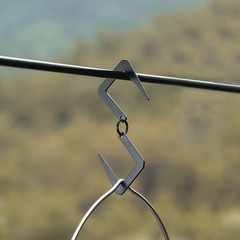 Outdoor S-shaped hook carabiner camping simple stainless steel metal hook connection buckle storage storage hook hook