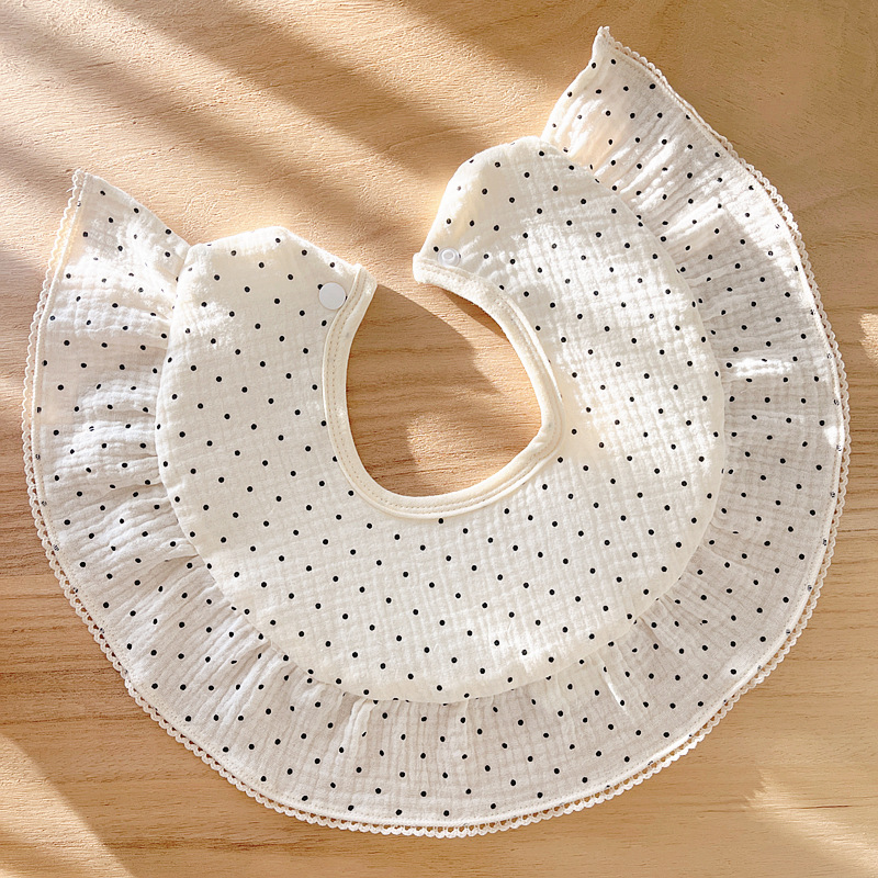 Babecera de algodón para bebés y bebés, toalla de saliva impermeable, toalla de almohadilla de leche anti-vomitación, bolsillo de comida, otoño y invierno