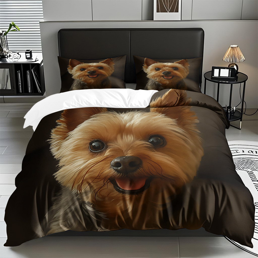 Cute perrito abrasión kit impresión digital pro-piel fabricante textil respirable venta directa soporte TEMU / JIT