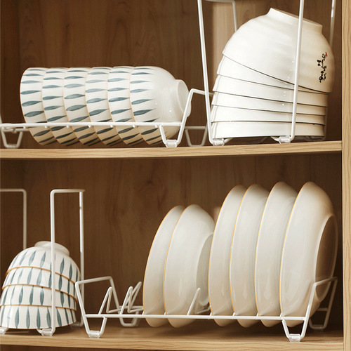 Kitchen shelf for placing bowls and plates, household multi-functional bowl and dish storage rack, counter water drainage rack, display rack