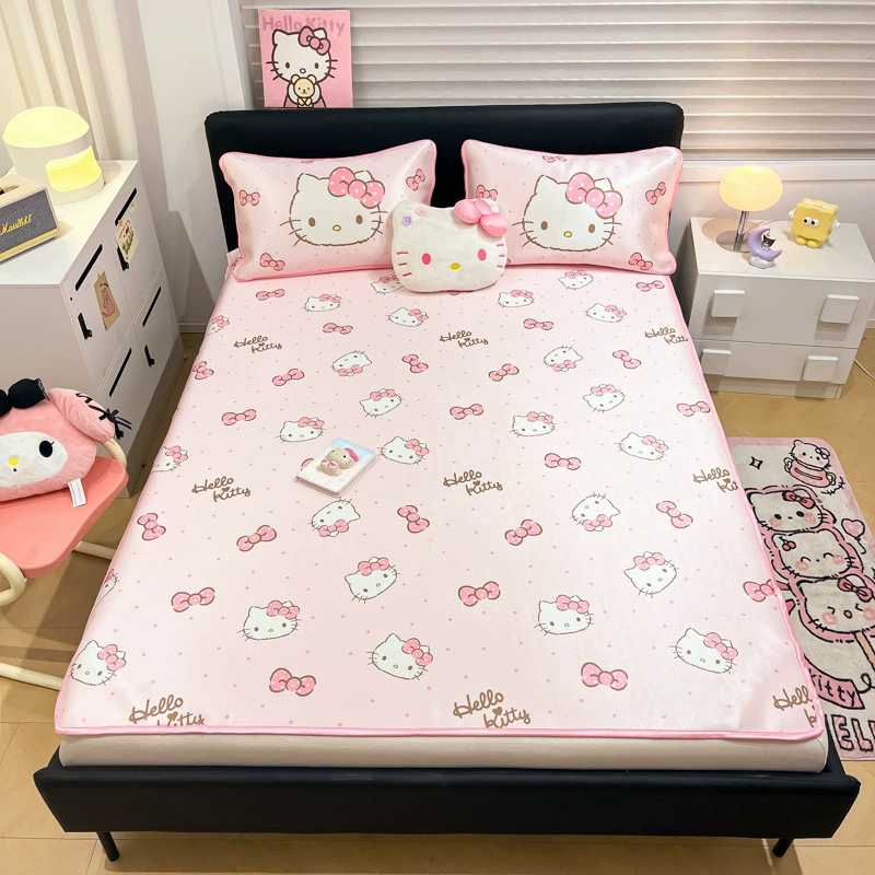 Sanrio, шелковистый мат, летний комплект, детский лист, набор из 3 шт.