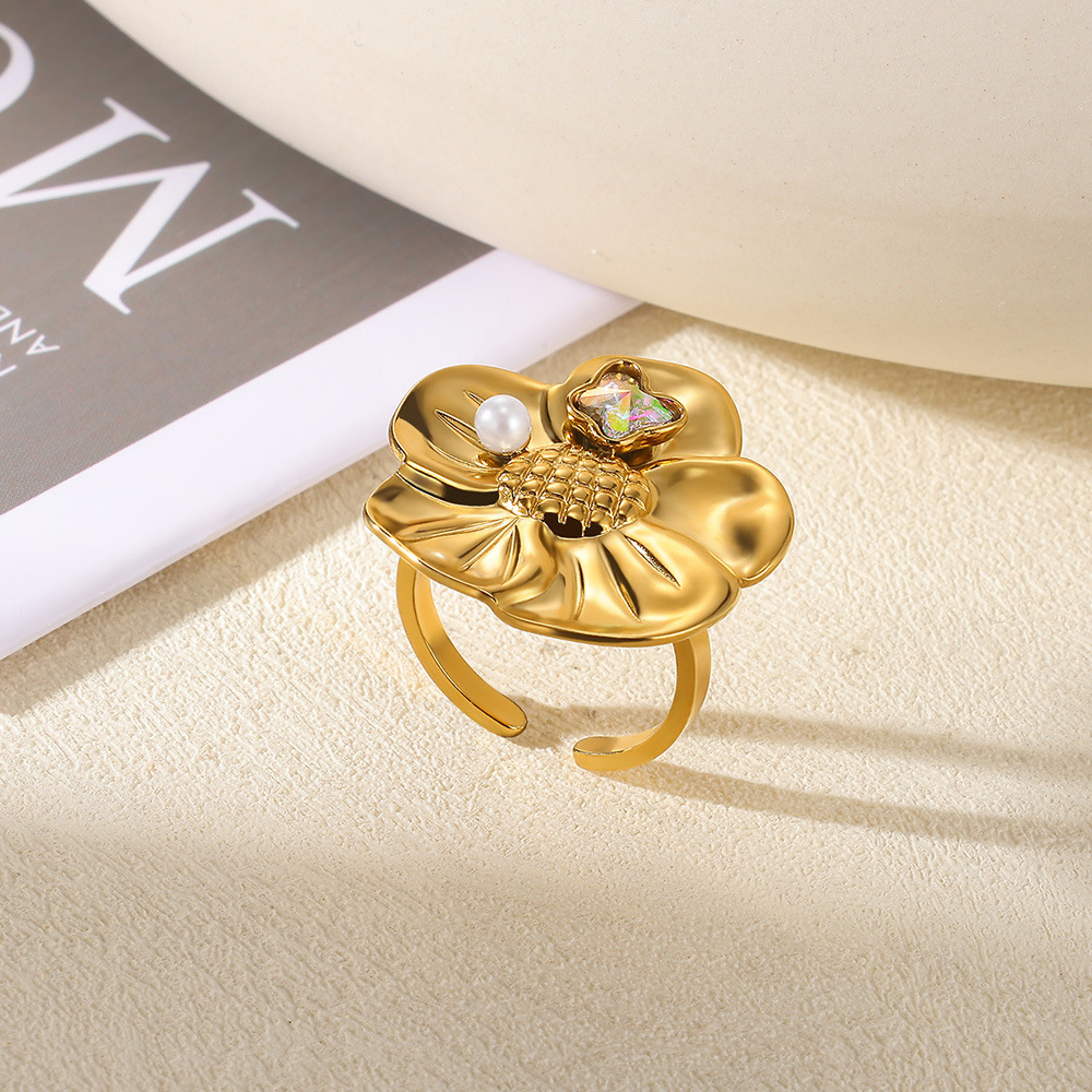 8g Weight 0.03µm-0.05µm Gold Plating Thickness PVD Coated Gold Plating Process 18K Real Gold Plated Plating Material Zircon Inlay Material Open Rings Classification 1 Piece Quantity Casual, Daily, Shopping Occasion 304 Stainless Steel Material Waves, Crown Pattern All Seasons Season Women's Gender Elegant, Classic Style, Affordable luxury style Style Waterproof Non Tarnish, Plating Craft PVD Coated Real Gold Plated 18K Gold Waves Crown 304 Stainless Steel Elegant Classic Style Affordable Luxury Style Waterproof Non Tarnish Open Rings 13