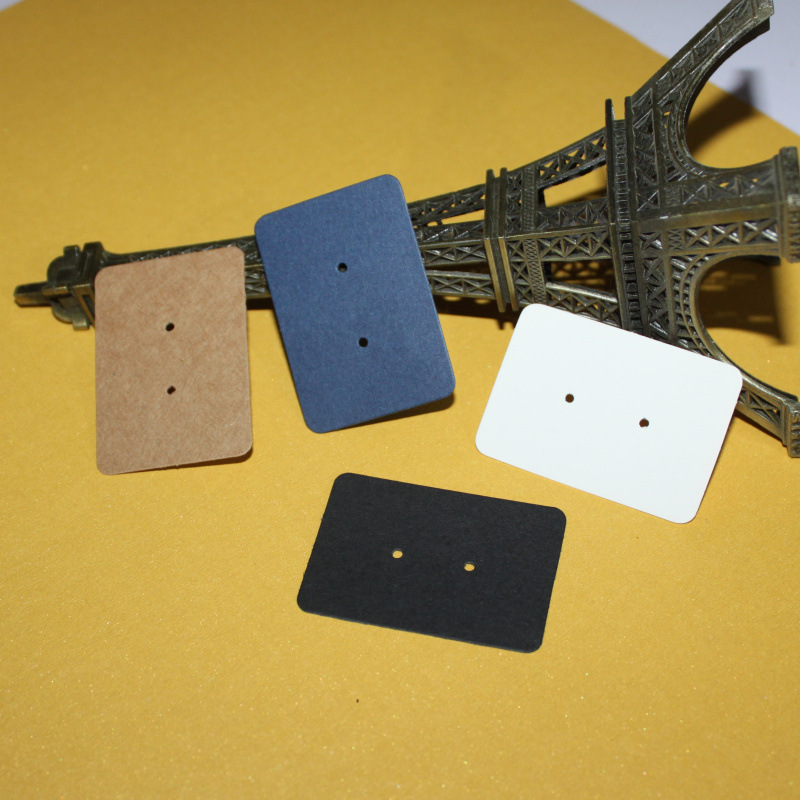 3550古铜饰品配件复古耳钉牛皮卡纸包装 耳钉卡片 工厂批发