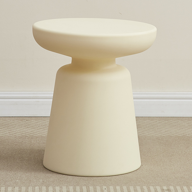 방수 태양 버섯 의자 커피 테이블-우유 흰색