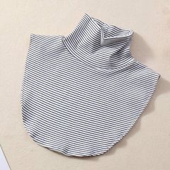 高襟の偽の襟の子供の百合の偽の襟は秋の冬の首の周りの韓国版の装飾の襟のニットのストライプの襟を配合します。