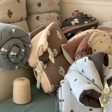 韩国大鹅超软糯A类针织棉春秋被全棉天竺棉春秋被2米兔耳朵春秋被