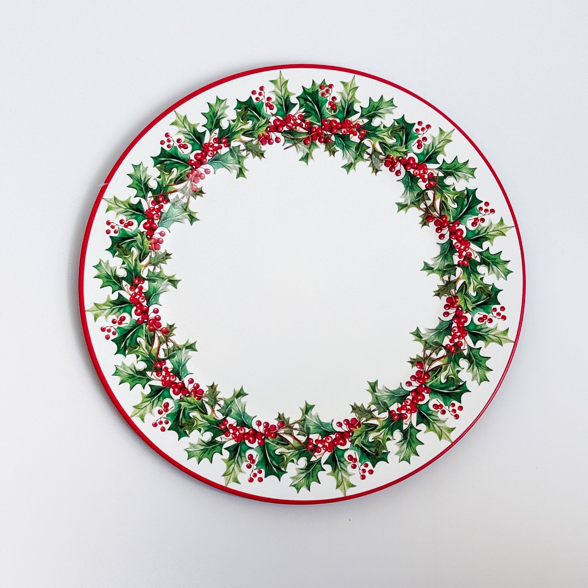 Comercio exterior transfronterizo nuevo placas de carga de venta caliente placas de Navidad platos de bodas platos de comedor de hotel platos decorativos PP