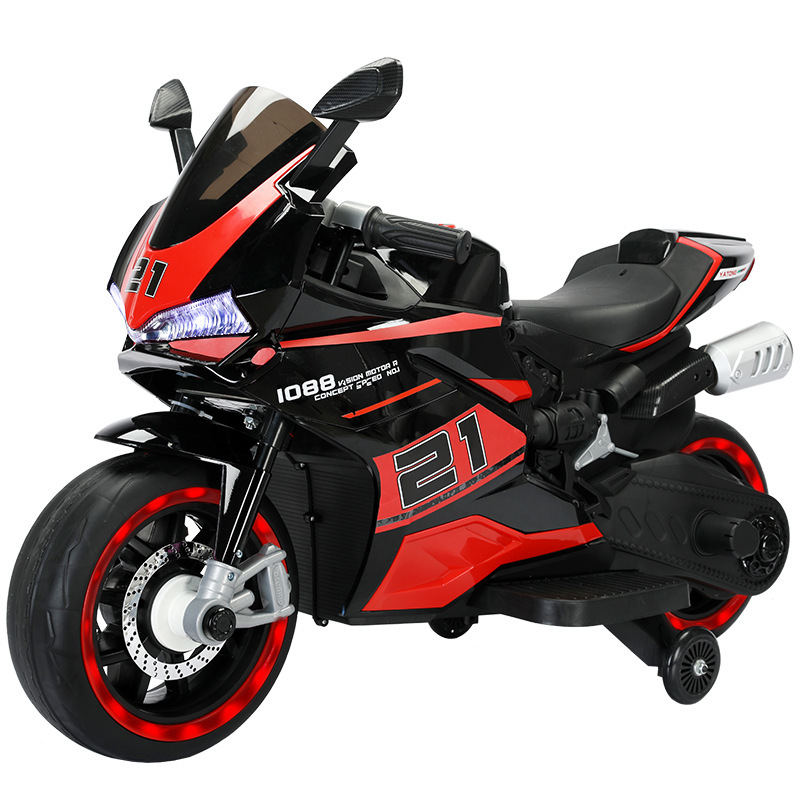 Motocicleta eléctrica para niños para dos adultos, coche de juguete de bebé super grande, coche de batería recargable para niños y niñas