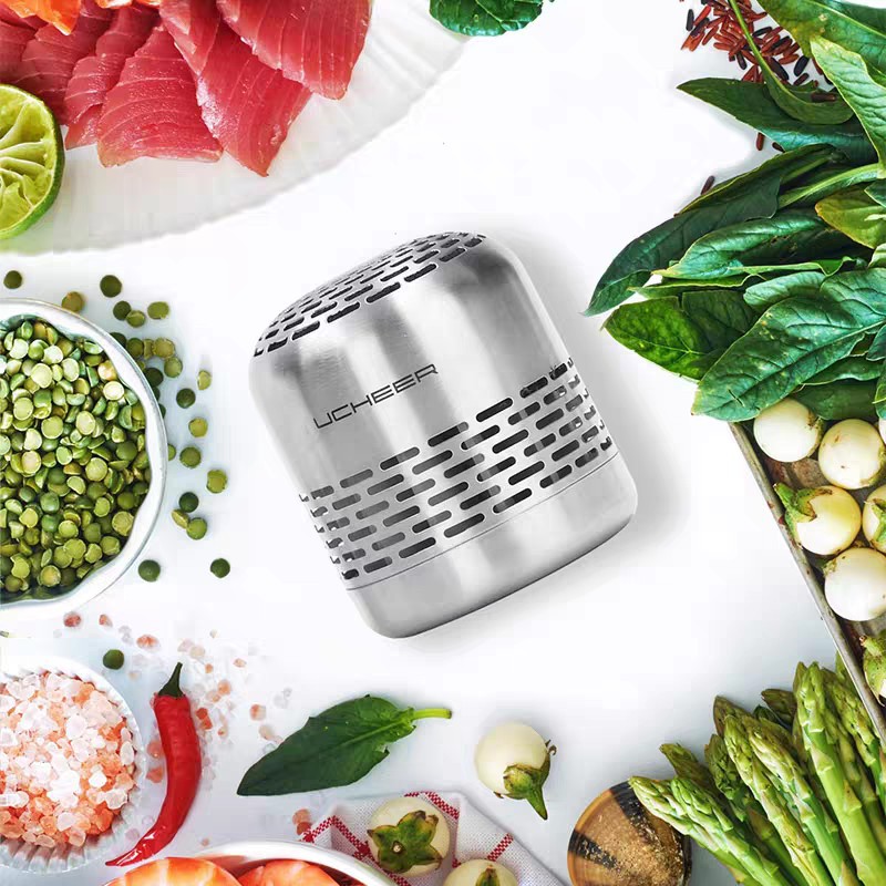 Caja desodorizante para refrigerador con nanocalisador cortado en CH, preservación antibacteriana Q8, sin elemento filtrante de repuesto, se puede utilizar durante 10 años