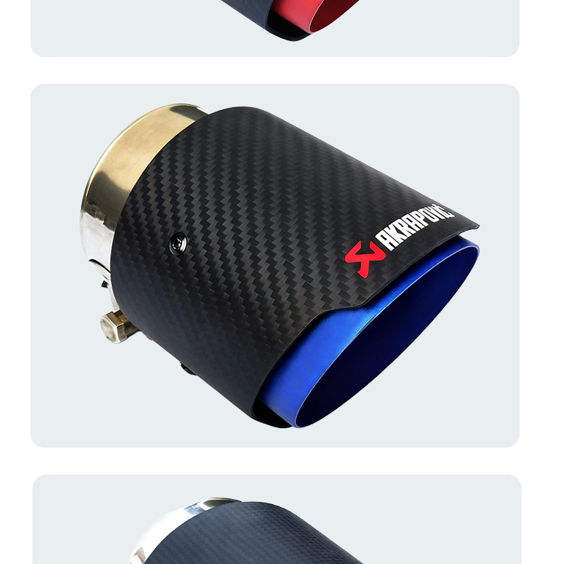 Suitable for 20-22 Model Mazda 3 Next Generation Axela Tailpipe Modification Exhaust Pipe Carbon Fiber Tailpipe