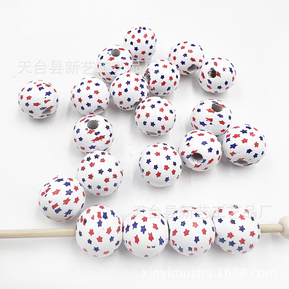 白底双色小五角星