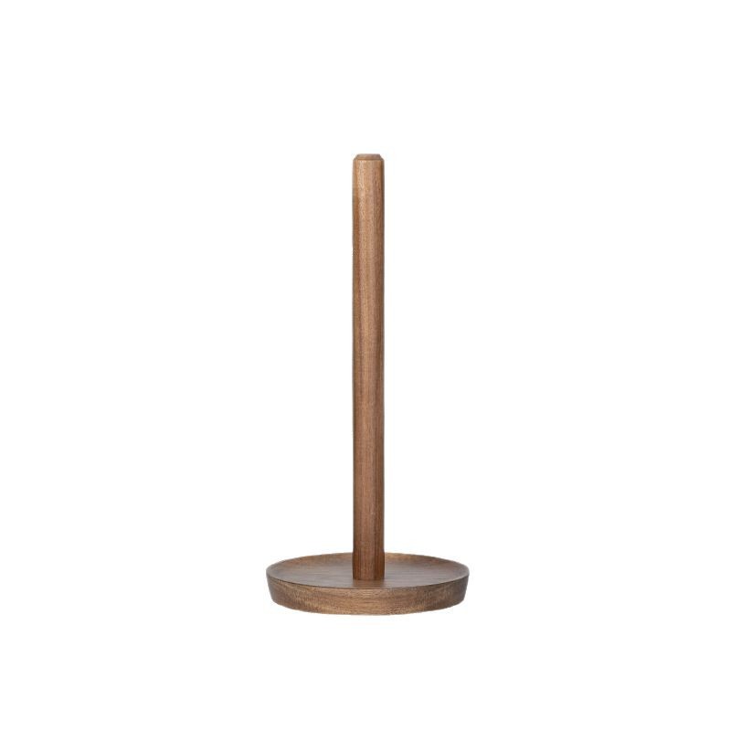 Toallero de cocina de madera Soporte de rollo de papel sin perforación Bolsa de plástico Estante perezoso vertical Logotipo de regalo