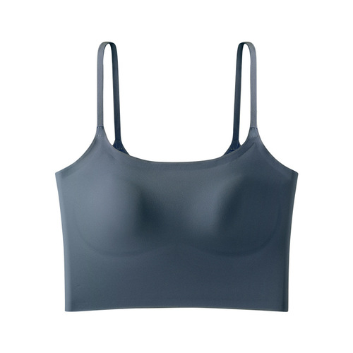 Women's suspender all-in-one tube top beautiful back underwear bra vest style seamless small breast push-up sports bra summer thin style