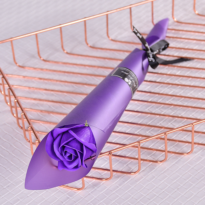 장미 다크 퍼플 꽃 + 다크 퍼플 종이