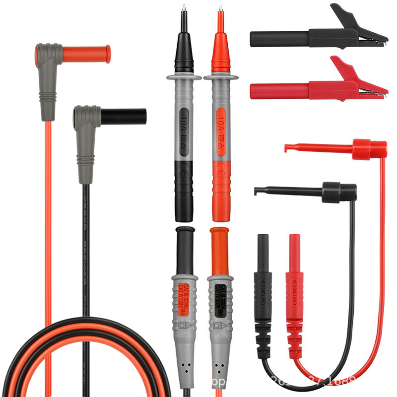 通用表笔多功能台式数字万用表兆欧表接地电阻表线带鳄鱼夹