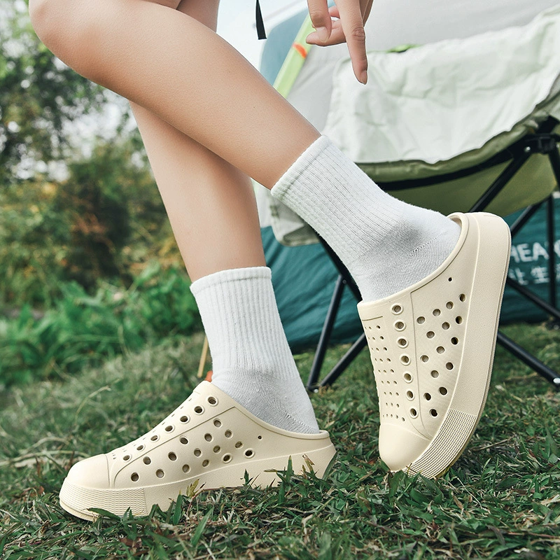 Баотоу пещерная обувь летняя пара противоскользящая водонепроницаемая полая простая пляжная обувь легкая сандалия обувь на толстой подошве