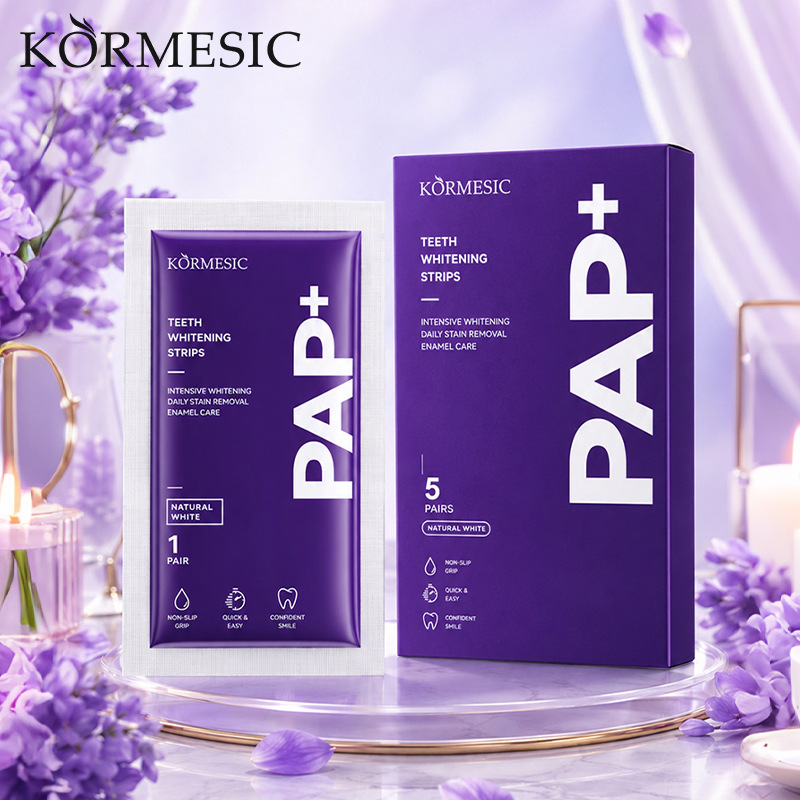 Cross-border KORMESICPAP Whitening Tooth Strips PAPTeeth Whitening Strips Foreign Trade Wholesale