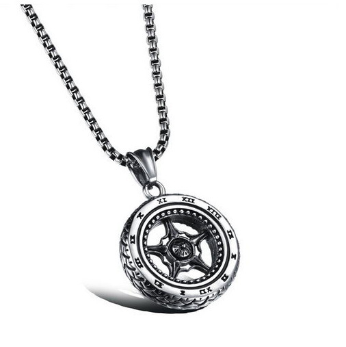 Directa de fábrica moda personalizada joyería Titanium acero Hercules colgante collar estilo coreano colgante los hombres