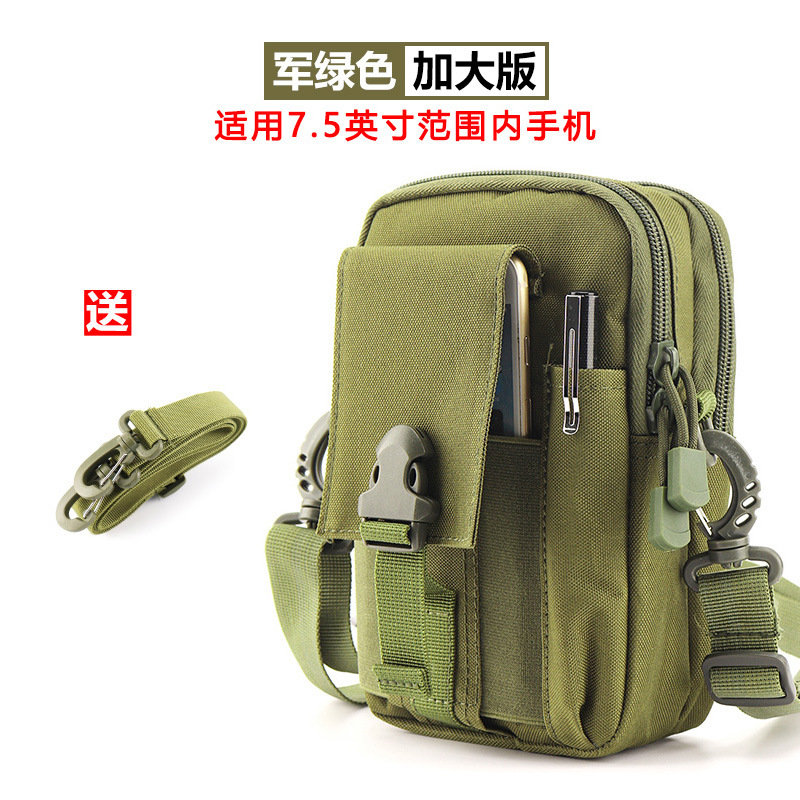 Multi-funcional sitio de construcción trabajo bolso del teléfono móvil bolso de la cintura táctica de los hombres a prueba de agua cinturón de mediana edad y ancianos mini bolso crossbody