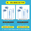 Metal headphones, mobile phone, earplugs, 3.5mm, wire control, wholesale