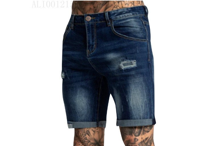 boy European And American Foreign Trade Cross-Border Source Stretch Ripped Jeans_voghion.com