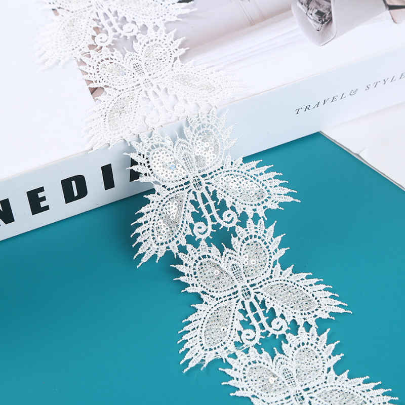 花边刺绣厂家供应 蕾丝花边家纺布艺辅料 沙发罩盖巾花边