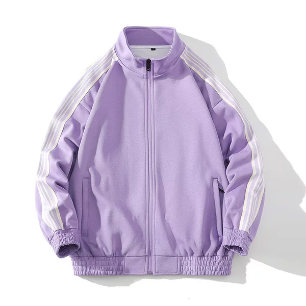Fashionable Couple's Cardigan Sweatshirt, New Spring and Autumn Style, Unisex Stand Collar Jacket, Versatile Casual Sports Top, Long Sleeve