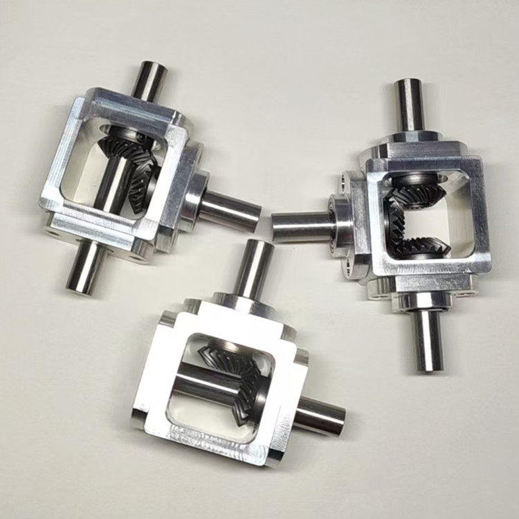 ✅小型1：1T型十字换向器轴径10直角传动变速箱伞齿减速齿轮箱转