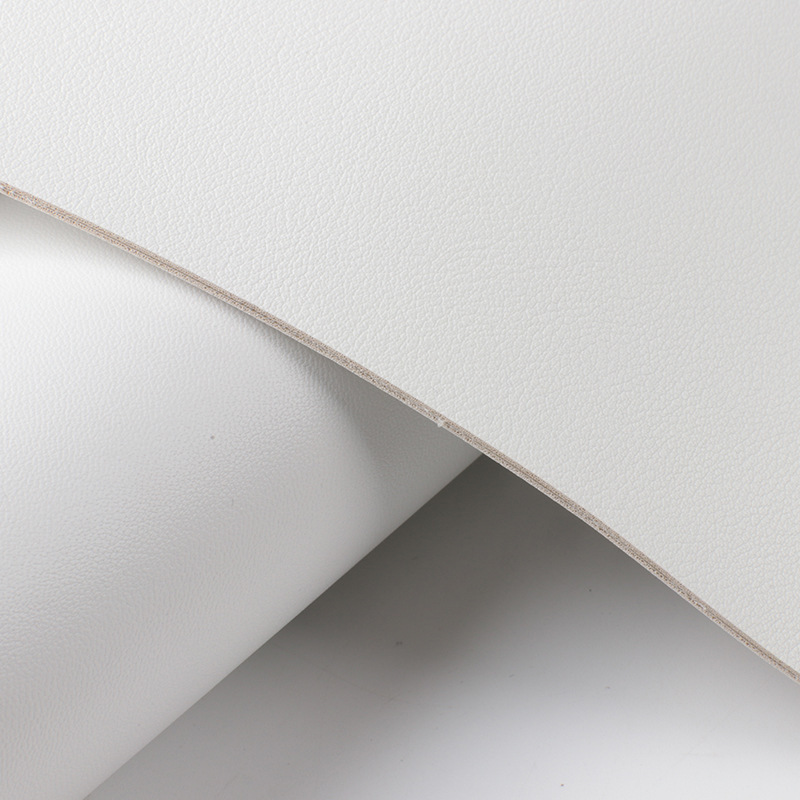 厂家直供数码打印1.7mm白色双面革PVC皮革 箱包手袋商标革打印料