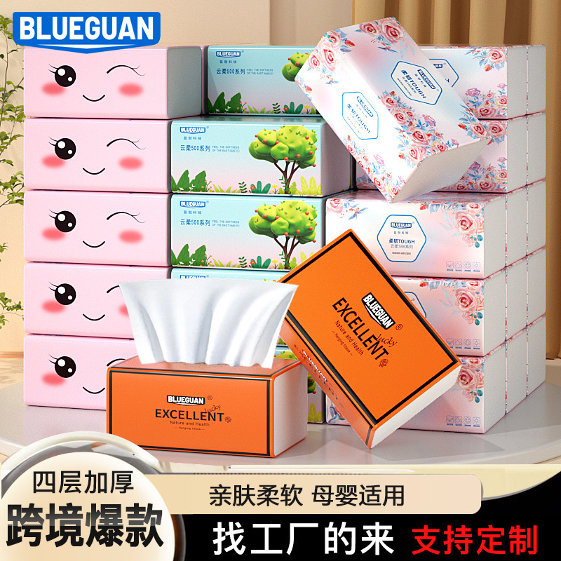 Paper to increase the size of 400 manufacturers wholesale whole box of household paper to draw toilet paper women and babies tissue