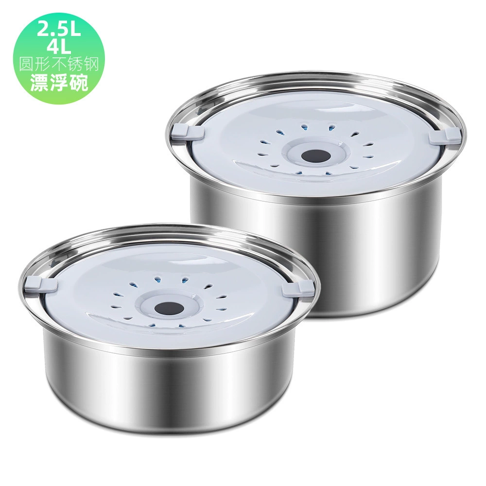 Амазонка взрывы домашних животных из нержавеющей стали плавающие чаши большой емкости для подачи воды противоскользящие кошки и собаки взвешенные диспенсеры для воды нейтральные