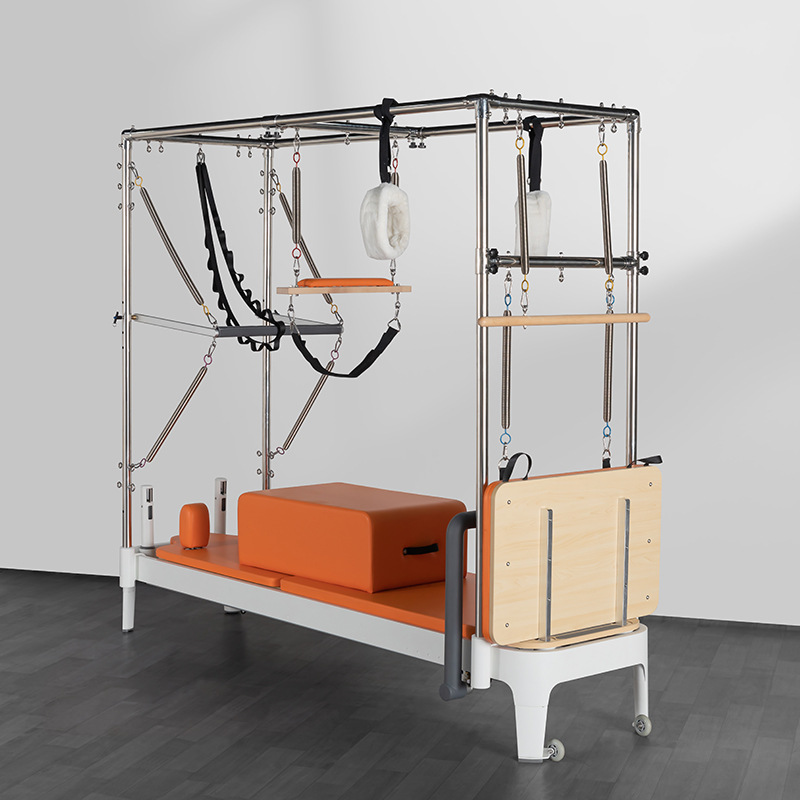 Personalizada aleación de aluminio equipo de ejercicios comerciales sala de yoga órbita completa cama plana gran equipo Pilates núcleo pequeña cama blanca