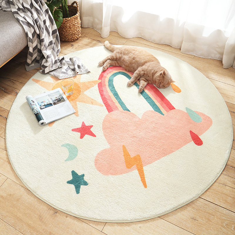 Cartoon non-slip children's carpet for home use for bed