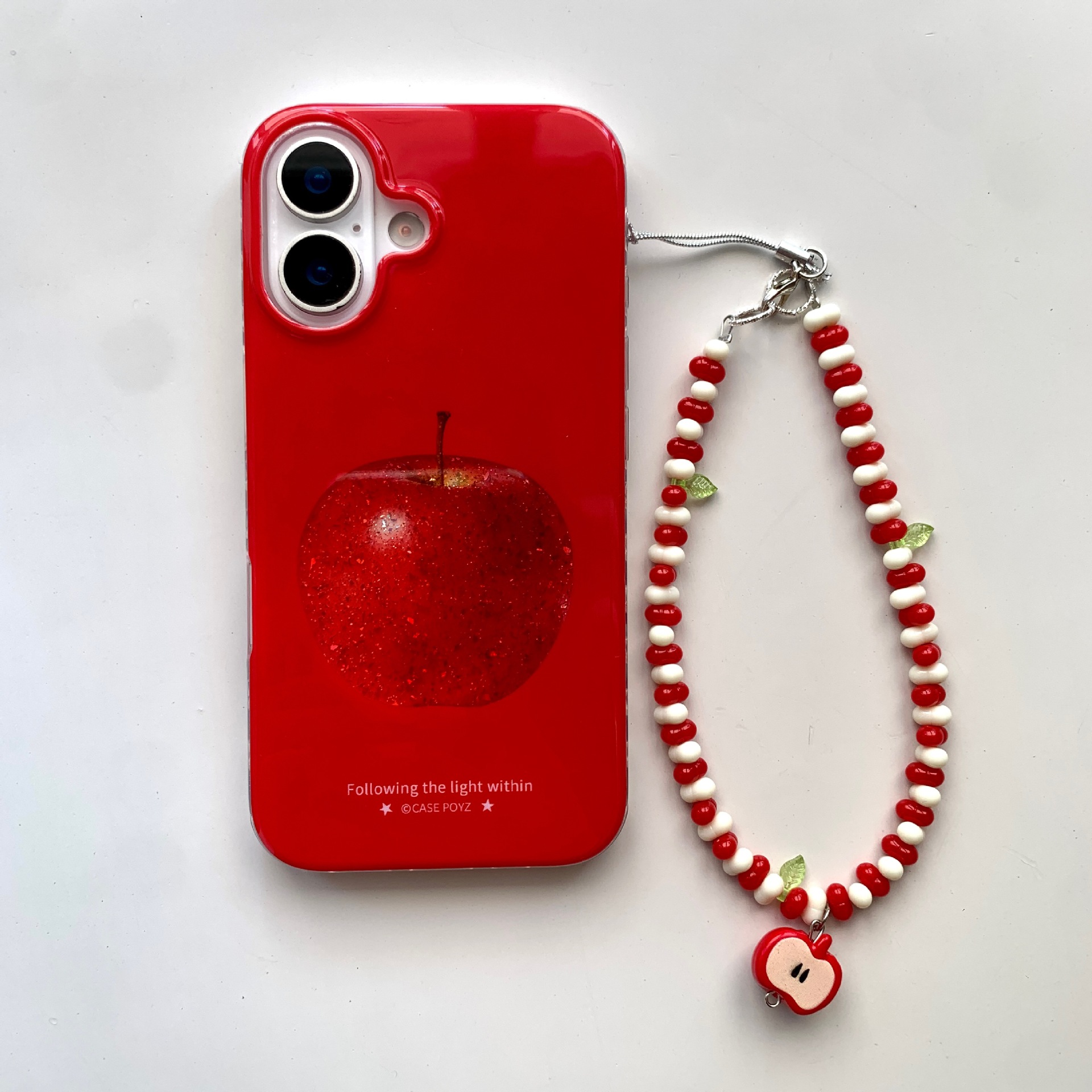 Nicho retro rojo Apple para iPhone15ProMax funda para teléfono móvil 16Pro cadena 14/13 femenino 16PM