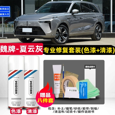 in pine green and Li River Avtomobil boya qələmləri - weipai-lanshan-summer-cloud-gray-original-factory-self-applied-car-paint-set-4s