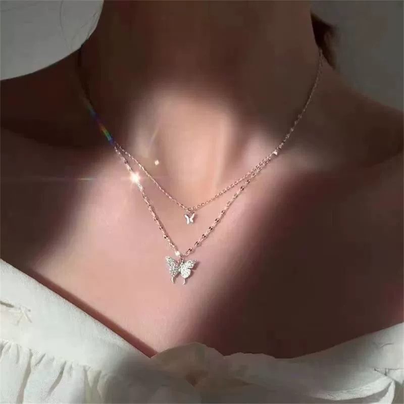 Ожерелье в легком люксе, цепочка из сплава в стиле брелка, 40+45 см, золотое или серебристое